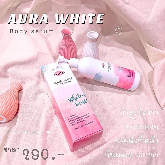 decemwishstore's tweet photo. 🌹Thida Aura White Body Serum โลชั่นธิดา ออร่าไวท์ บอดี้ เซรั่ม
✨ โลชั่นบำรุงผิวขาว ช่วยบำรุงฟื้นฟู ผิวหมองคล้ำให้สุขภาพดี พร้อมปกป้องผิวจากแสงแดด spf 50 ให้ผิวแลดูกระจ่างใสเป็นธรรมชาติ
✔️Price : 290 b.
#สกินแคร์ #howtoperfect #Thida #โลชั่นธิดา #โลชั่นผิวขาว https://t.co/56xvgowTns