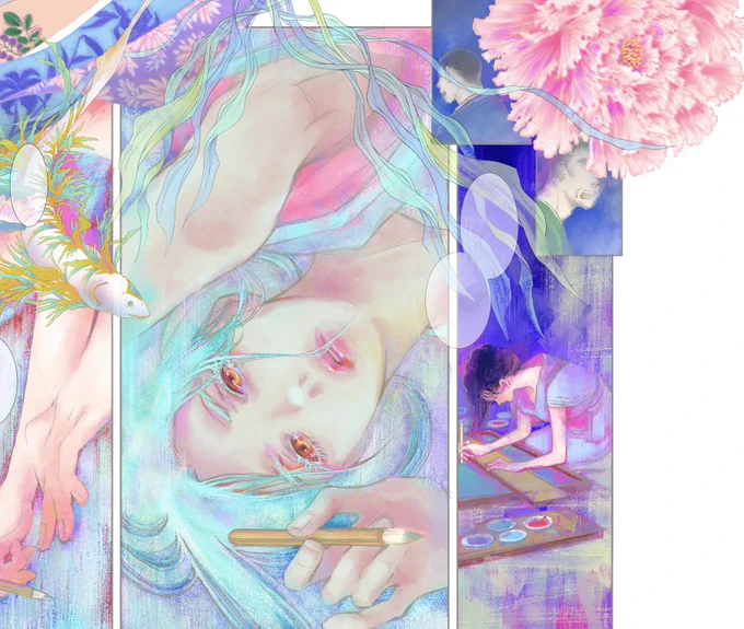 朝まで眠れなかったので描いたイラスト。近々告知解禁予定です。 