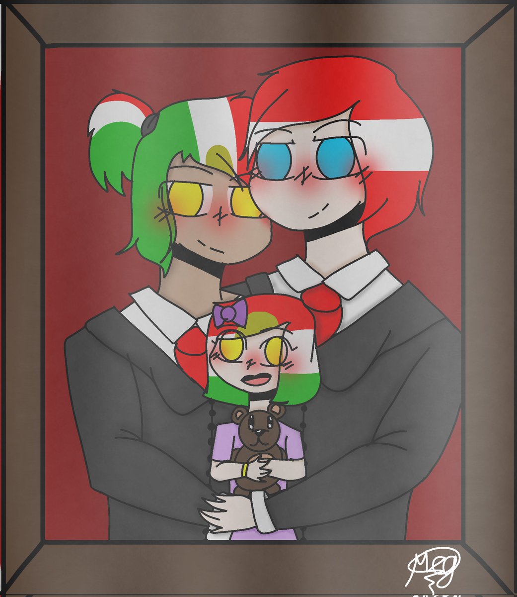 animation_meg's tweet photo. ★AusMex Week★
7: Tema libre
Les presento una bonita imagen familiar nwn #CountryHumans #countryhumansmexico #countryhumansaustria #AusMex #Ausmexweek #yaoifamily #yaoiFanart #dibujodigital
Espero que les guste :3 https://t.co/8Crh5Hfoju