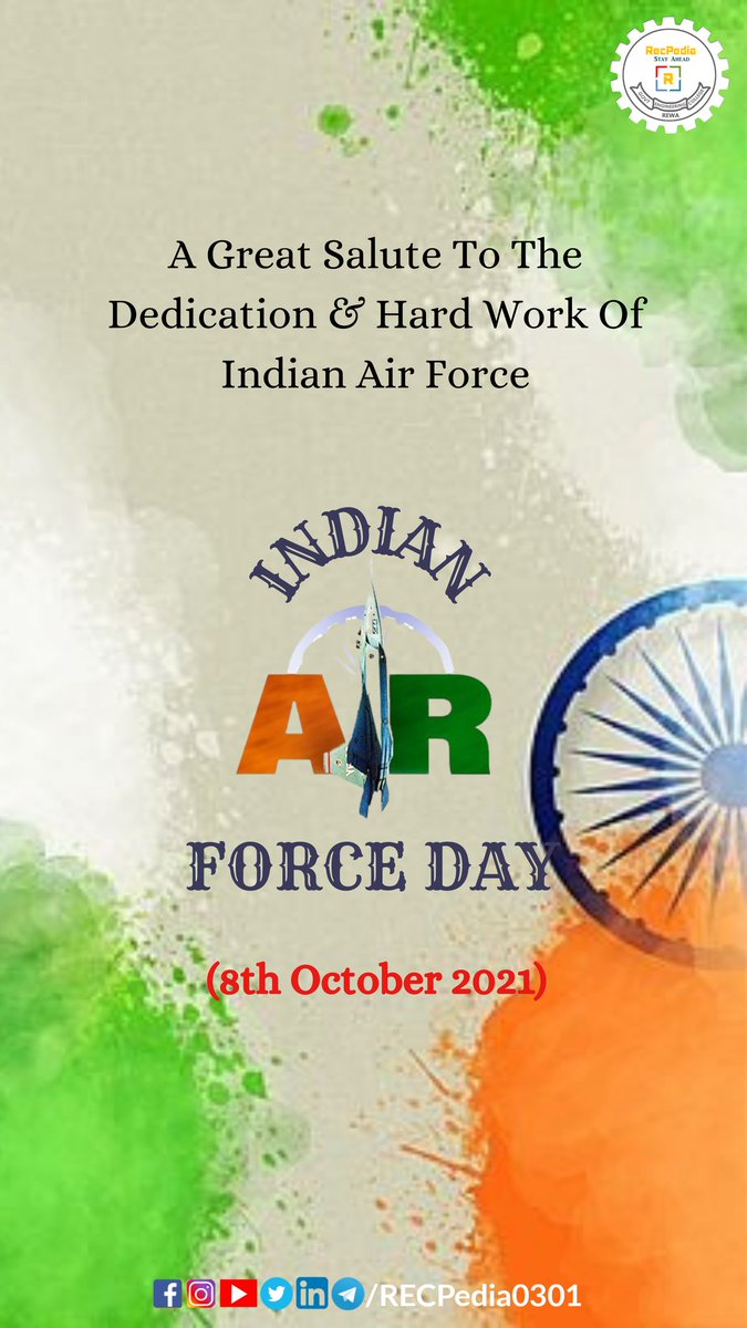 RECPedia0301's tweet photo. Salute to the dedication, hard work and sacrifices of our indian air force
INDIAN AIR FORCE DAY
#IndianAirForce
#IndianAirforceDay
#airforce
#salutetoairforce
#salute
#recpedia
#rec
#AirForceDay
#air https://t.co/5NJQEIbJOw