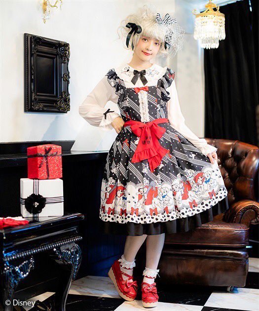 axes femme kawaii 青木美沙子ワンピース　カチューシャ＆セーター axes femme kawaii よりディズニー『101匹わんちゃん』コレクションが