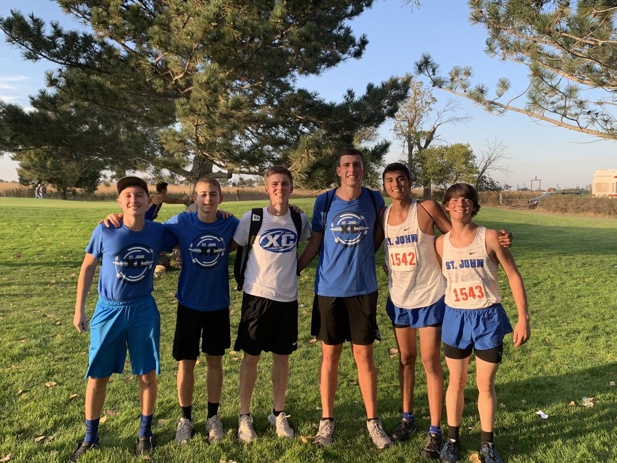 sjhtigerxc's tweet photo. The High School team competed at the Sterling Invitational today and ran some of their faster times of the season! Next week they will run at the CPL league meet at Ness City. https://t.co/mo5Ptoq3S1