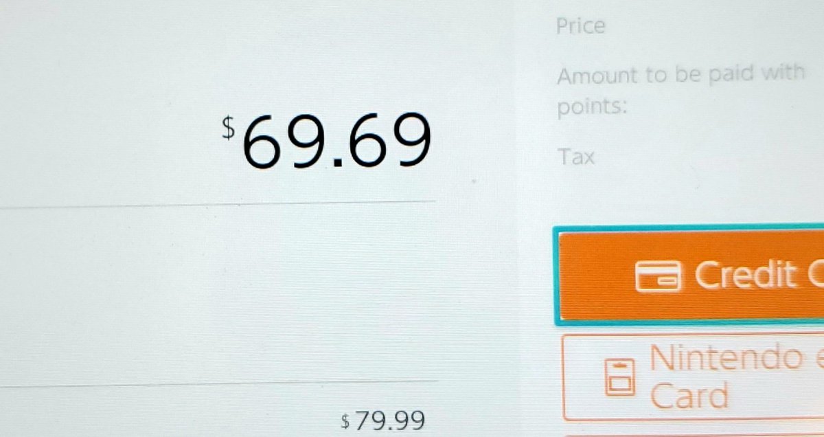 DrewsBadger's tweet photo. The price of Metroid Dread after redeeming gold points. Game boutta be nice.
#Metroid #metroiddread #nice https://t.co/6zokzkvvpZ