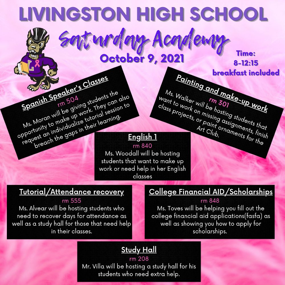 LetiAMendoza's tweet photo. Saturday Academy at Livingston High School https://t.co/8kbG6NOdwt