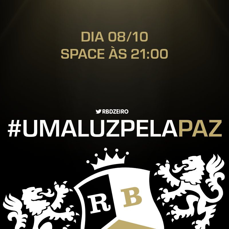 RBDzeiro's tweet photo. Para que fazer guerra, se a paz não custa nada?...
Hoje, dia 08/10 às 21:00 vai acontecer um space no twitter do @RBDzeiro!

Vamos conversar sobre os 15 anos do Live In Rio com @RBD_oficial e tudo o que aconteceu durante essa semana com os f��s. 🤟🏼 #UmaLuzPelaPaz https://t.co/v8ACo7jVUO