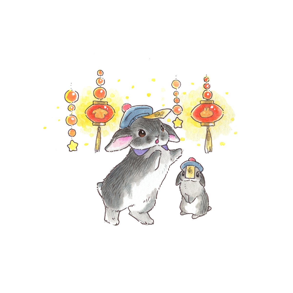 「🎃HALLOWEEN🦇

キョンシーだぞぉ～ 」|VeryBerry うさぎ星さん4/8-9出展のイラスト