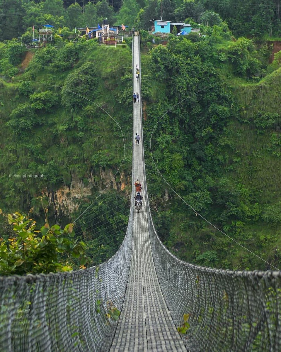 TravelCapturez's tweet photo. The Longest Suspension Bridge (1,128 feet), Kushma Gyadi Bridge....🇳🇵🇳🇵

 #kushma
📸@thelost.photographer #xplorephotograpy #photography #travel https://t.co/XfHVJ3SQeG