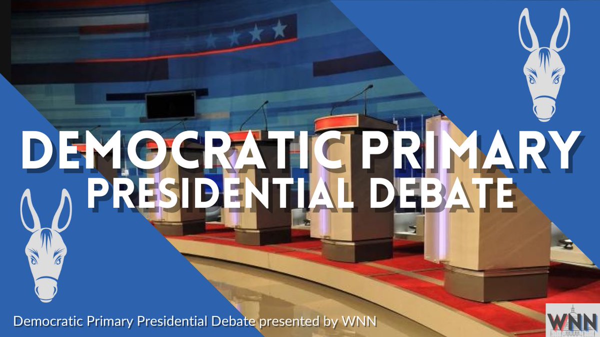 WarriorNewsNet's tweet photo. Reminder tomorrow’s the Presidential Primary Debate! Watch all of the coverage starting mod 4/5 (10:25 a.m.) at the link below and on our website:

https://t.co/pU0XPjeLoP https://t.co/tcWT2sKjiy