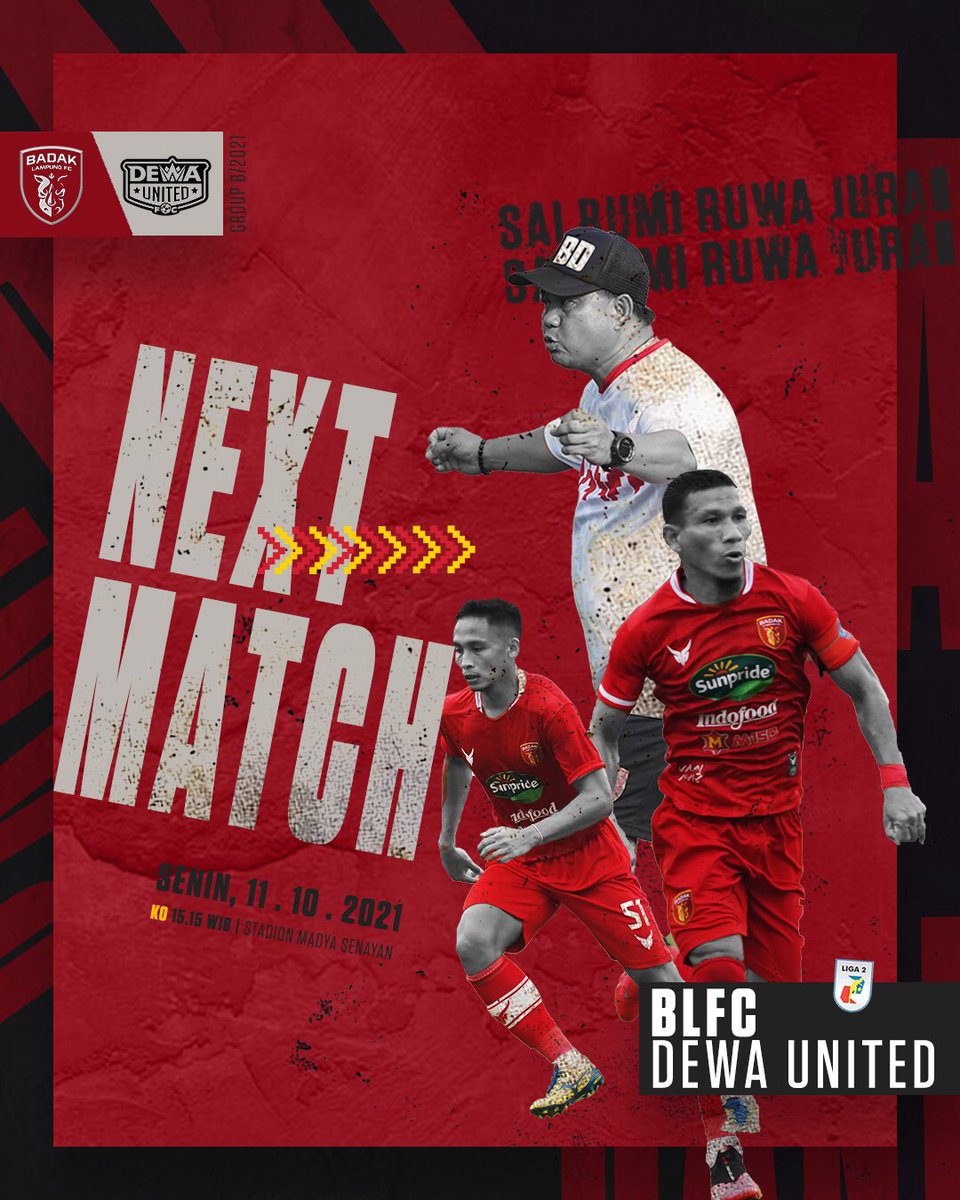 blfc_id's tweet photo. Menuju BLFC day! Memasuki pekan ketiga Grup B Liga 2 2021, Laskar Saburai akan berhadapan dengan Dewa United. Banii 😤🔥

#LaskarSaburai #blfc #bani #2yearsStronger https://t.co/nHXZA1Wl4h