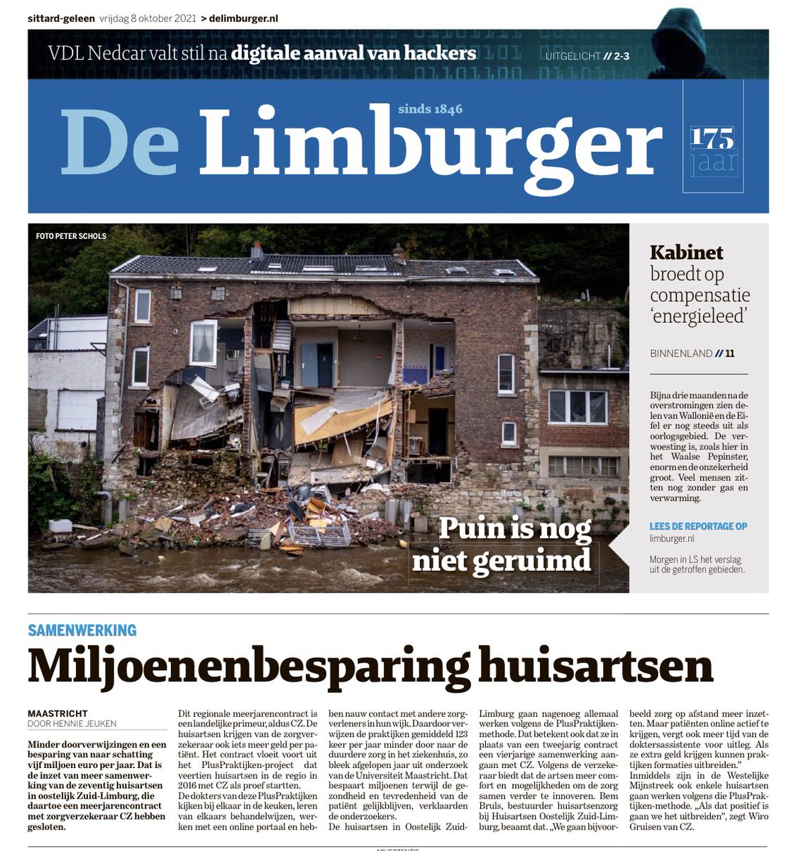 In De Limburger: meerjarencontract <a href="/CZ/">John “CZ” Czwartacki</a> met <a href="/HuisartsenOZL/">HuisartsenOZL</a> primeur in Nederland. De dokters van de PlusPraktijken kijken bij elkaar in de keuken en leren van elkaars behandelwijzen. Daardoor verwijzen PlusPraktijken minder door naar de duurdere zorg in het ziekenhuis.