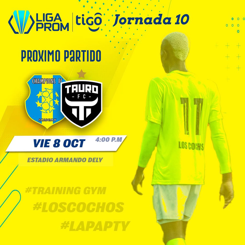 ACD_Champions's tweet photo. A sumar de 3️⃣!
Mañana recibimos a el @TauroFC por la jornada 10 @liga_prom 💙💛 
🏟 Armando Dely Valdez 
⏰ 4PM
🎫 https://t.co/4CpgAvBhYZ 

#TRAINING_GYM
#LOSCOCHOS
#LAPAPTY https://t.co/d5juTXu7EU