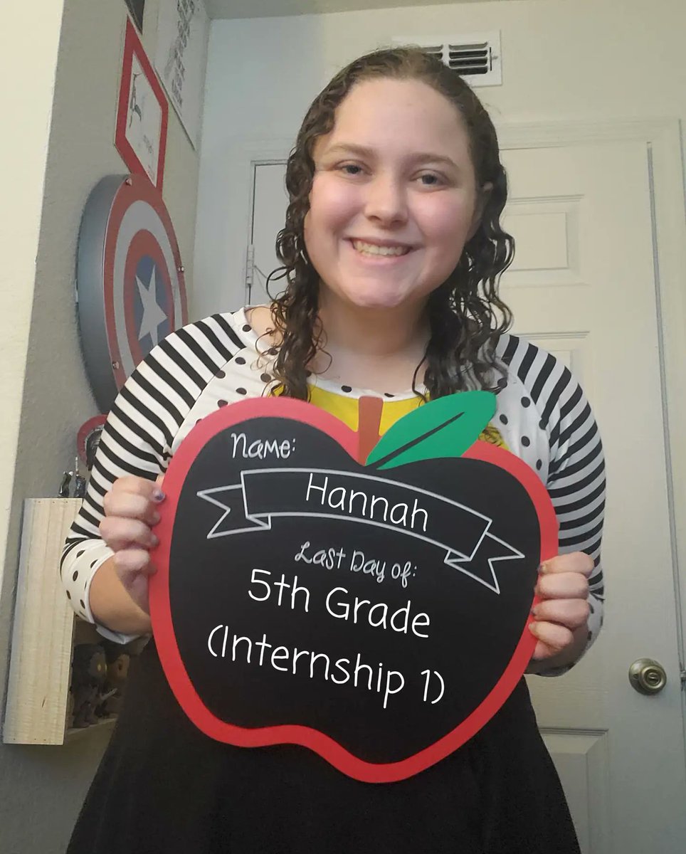 mccraysminions's tweet photo. I survived my first 6 weeks of internship! I went in dreading the experience because I could never see myself in 5th grade, but left today absolutely loving it! It was incredibly hard to say goodbye. I had an amazing experience and can't believe it was all over today. https://t.co/OyvTQG59Vl