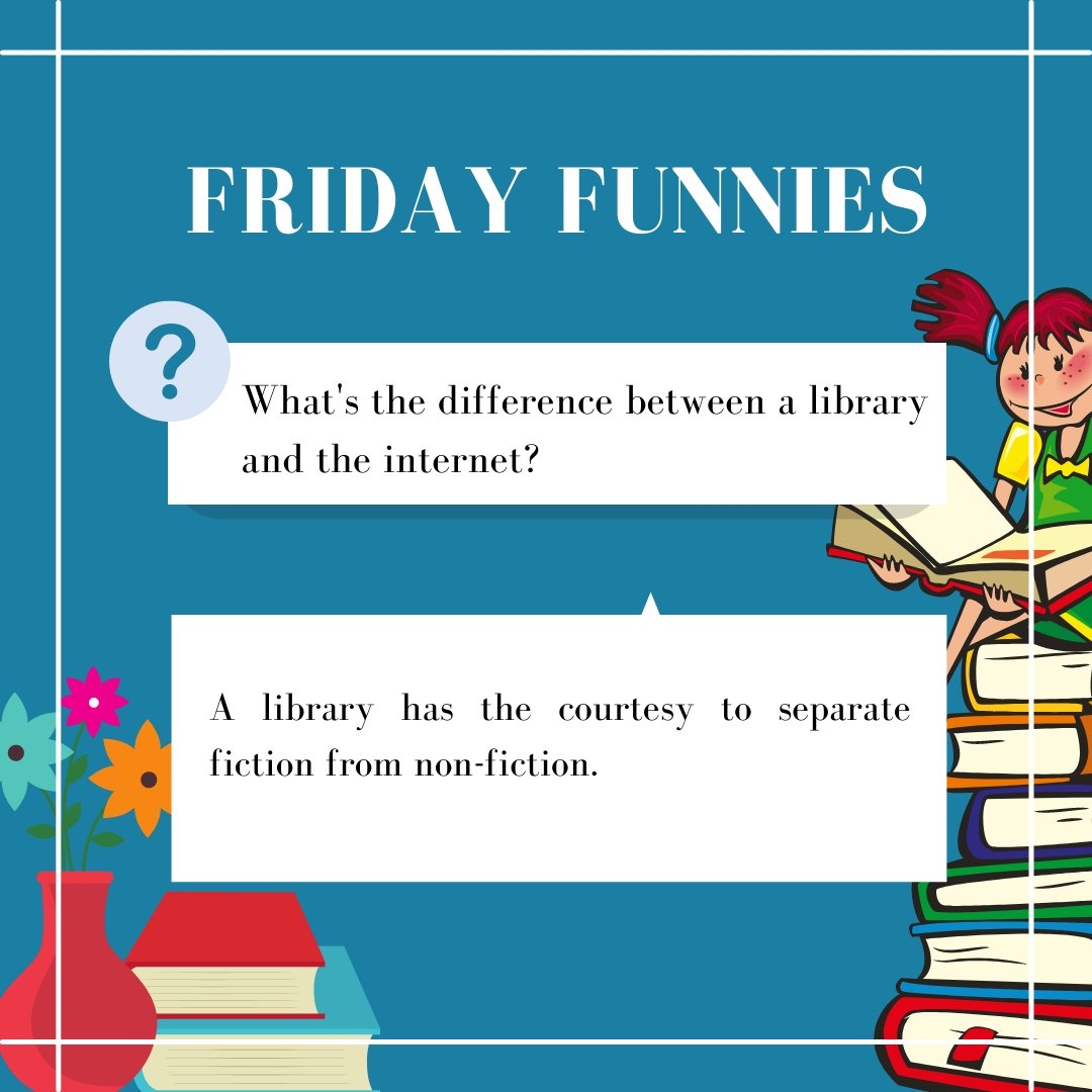 scisdata's tweet image. Only jokes on Fridays 😁#library #librarylife