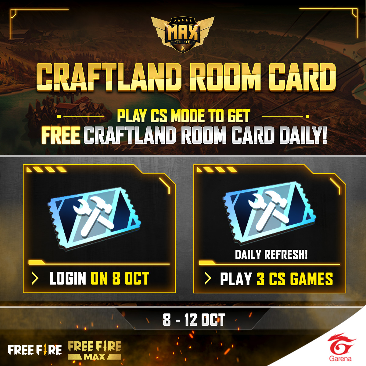 Event] !! LAST DAY !!💥 Craftland - Garena Free Fire