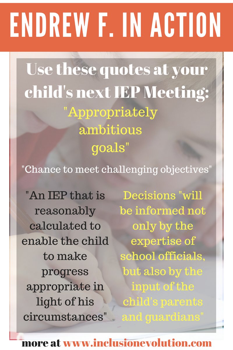 if you are a #KCKPS parent whose child receives #SpecialEducation services... google #EndrewF and say the below phrases during your next IEP meeting!  
#FAPE #RelatedServices #IEP #OCR