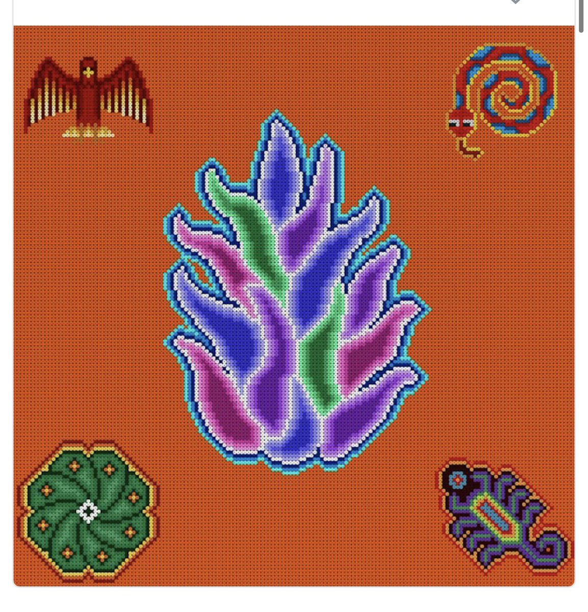 bored_mic's tweet photo. You know what art I REALLY like that I recently minted…. @WixarikaNFT 

Super cool art and a dope cause. Still minting now and DYOR but awesome art based on ancestral ties. https://t.co/51mEcMI5to