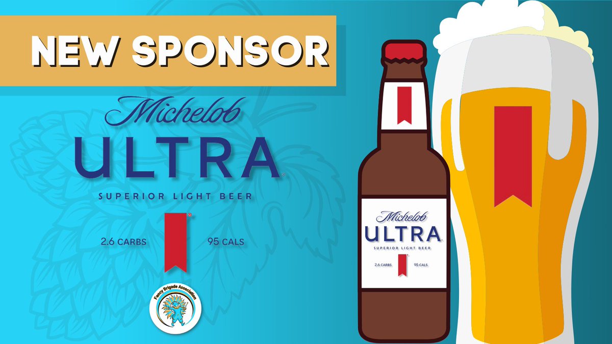 #welcome to our #new #Sponsor! <a href="/MichelobULTRA/">Michelob ULTRA</a>! #drinkresponsibly #beer #12clubs1family