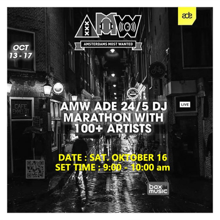 djdenz's tweet photo. • 16.10.2021 • AMW ADE 24/5 DJ MARATHON • 100+ ARTIST • #ade #amwfm #amsterdamdanceevent #house #techno #djdenz https://t.co/joIO4Clq3z