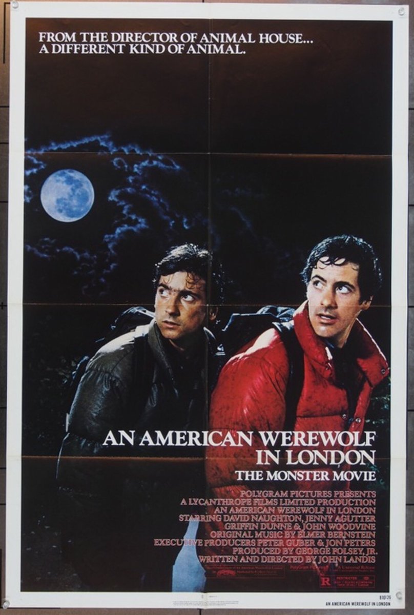 @movieartaustin is gearing up for #Halloween. Original #movieposter for An American Werewolf in London, 1981, $200., movieart.com/american-werew…