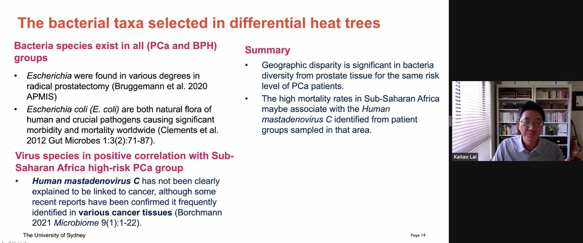 VicCanBioinf's tweet image. KL makes use of 16S-Seq from different parts of the world, deals with all the contamination and QC, and shows that bacteria diversity varies geographically. Impressive application! #vcbs2021