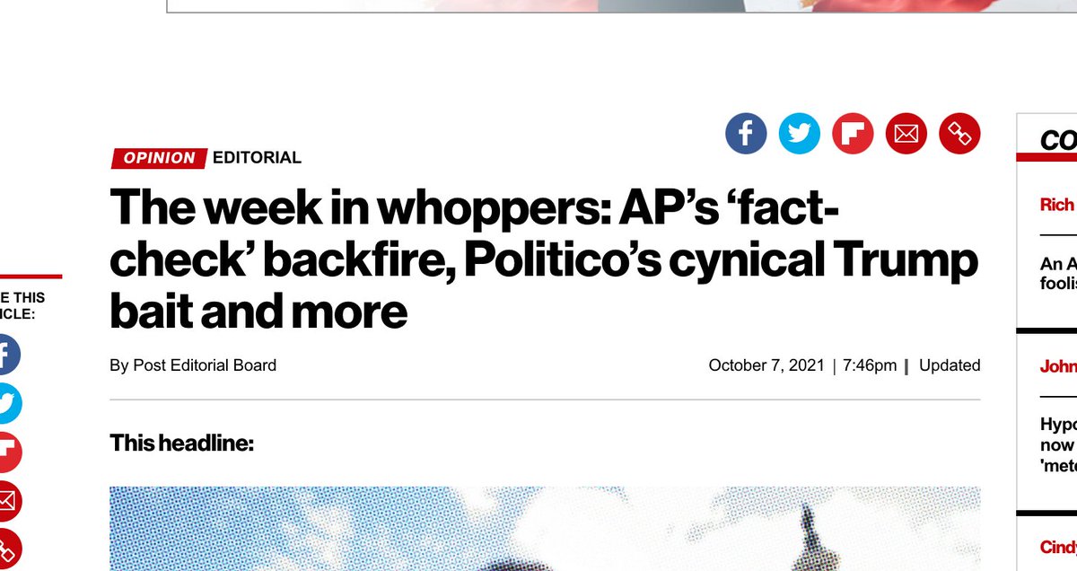 christopherrufo's tweet photo. The @AP—better known as Associated Progressives—is getting absolutely roasted right now. Love to see it. https://t.co/X9XWSHtPrB