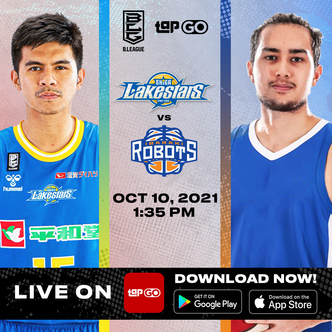 tapgotvph's tweet photo. This October 10, catch Shiga Lakestars and Ibaraki Robots battle it out only on Tap Go.

Download and subscribe to Tap Go Gold now for only PhP199.

#TapGoPH #TapGo #BLeague #KieferRavena #JaviGDL #TapSports #PremierSports #WhatsOnTapGo #StreamTapGo #DownloadTapGo #AllInOneTap https://t.co/fEWNubzVwV