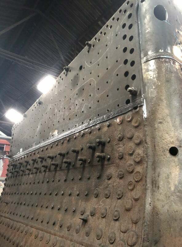 The side sheet now welded in place.
