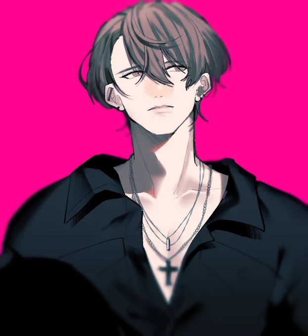🏢は気に入ってるカラーイラスト多い
描きやすい顔の系統 