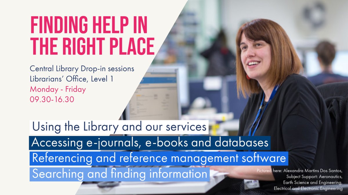 imperiallibrary's tweet image. Have a question about referencing or need help finding resources? Drop by the Librarian&apos;s Office at Central Library or send us an email or message on Teams. We are available Monday to Friday from 9.30 till 16.30, no need to book. Not sure who to contact? ➡️imperial.ac.uk/admin-services…