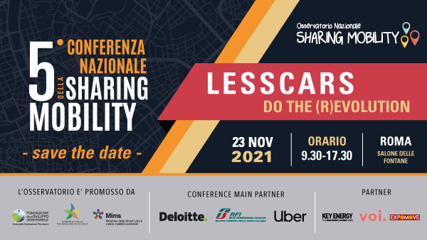 #SaveTheDate
📌 La Conferenza Nazionale sulla #sharingmobility, l’appuntamento annuale di riferimento per la sharing mobility italiana, torna in #presenza il 🗓️ 23 Novembre al Salone delle Fontane (#Roma) per la sua edizione n° 5️⃣❗️⤵️ #sharingmobility2021
osservatoriosharingmobility.it/5-conferenza-n…