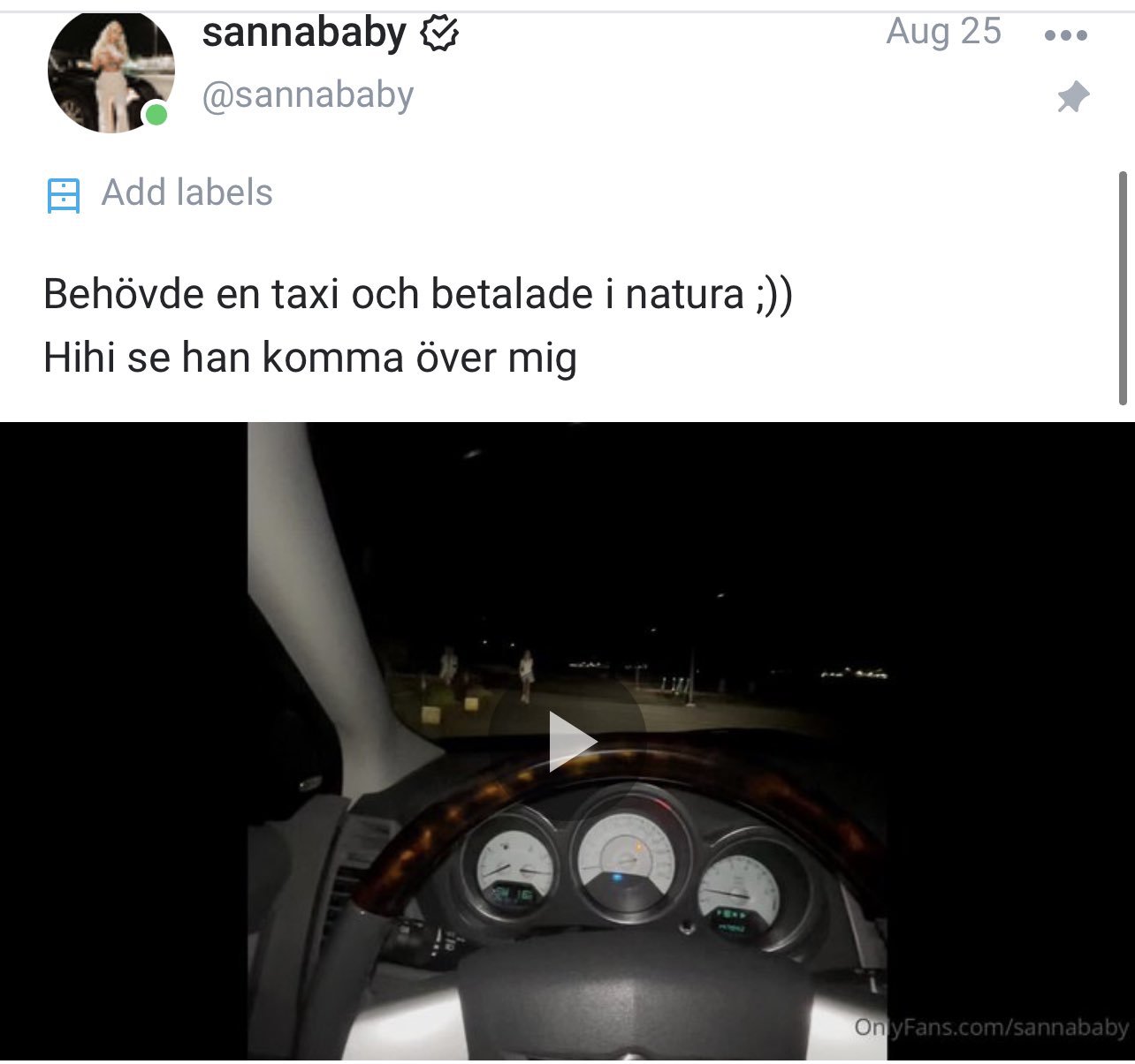 sannababy on Twitter: "Ni har väl sätt denna heta POV film? Finns på min onlyfans högst upp