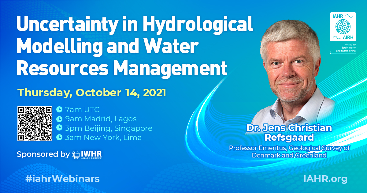 Don’t miss out our next #IAHR FREE #webinar! Uncertainty in #HydrologicalModelling and #Water Resources Management | 14 October 9 am CEST