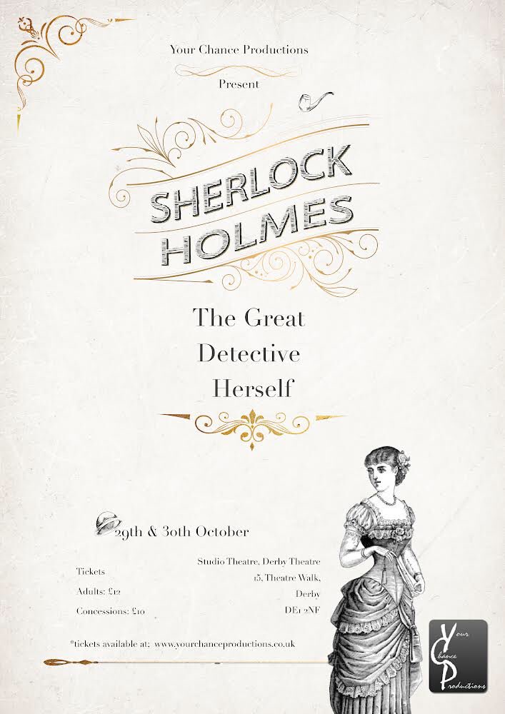 JenniferActresc's tweet photo. Come to watch our SHErlock Homes at @DerbyTheatre ! Have an afternoon full of Comedy, mystery and action! #SupportTheArts #theatre https://t.co/XNrjlNJqDy https://t.co/QPxd8iTMTN