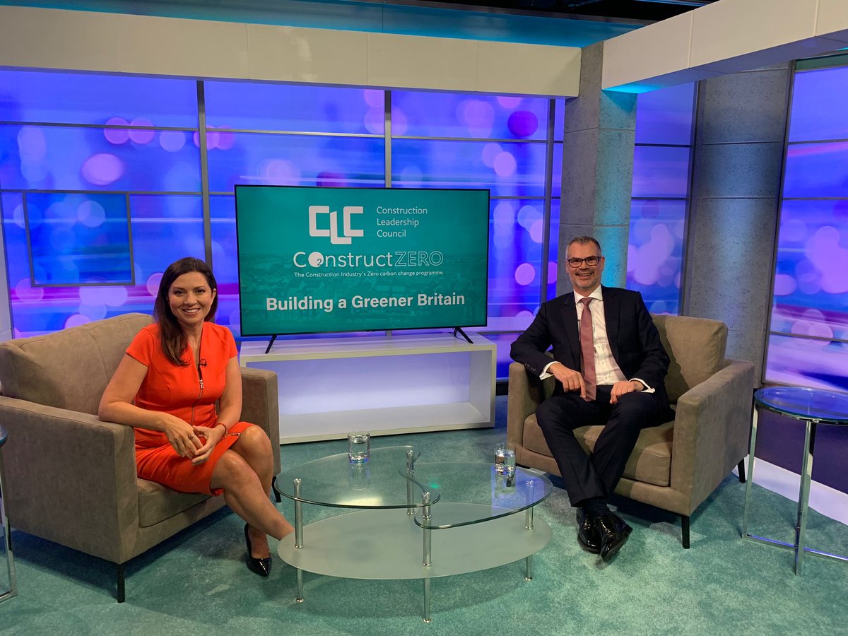 Wonderful to be interviewed by the fantastic ⁦@clarenasir⁩ for the ⁦<a href="/ConstructionCLC/">Construction Leadership Council (CLC)</a>⁩  film promoting a greener, low carbon construction industry ahead of #COP26. Working together we can deliver a greener Britain ⁦<a href="/ITNProductions/">ITN Productions</a>⁩ ⁦<a href="/fmbuilders/">FMB: Master Builders</a>⁩