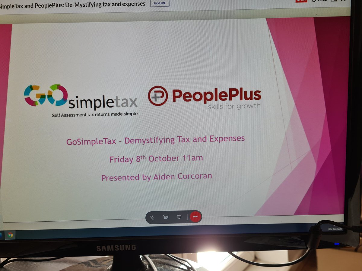 LeeanneO4's tweet photo. Good morning, we're about to start our Friday with a webinar on demystifying tax and expenses with our partners @peopleplusuk @PeoplePlusE 

#gosimpletax #uktax #expenses #selfassessment https://t.co/hpHznFQ6Qn