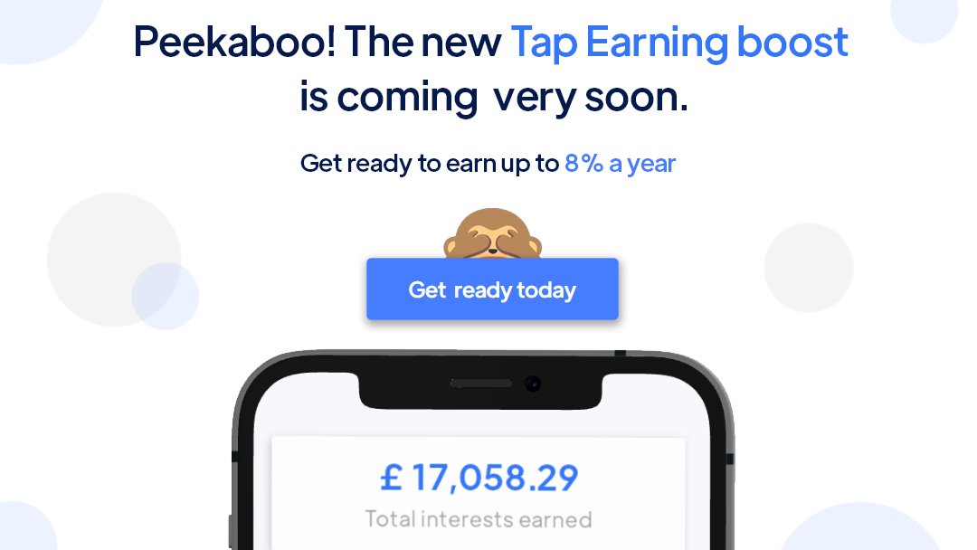 Tap_Fintech's tweet photo. Coming very soon to you, our new Crypto and Cash interest program offering up to 8% APY. Get ready today by signing up to the app here: https://t.co/6TMCUhPOzP
#earn #interests #crypto #cash #passiveincome #earnprogram #earncrypto https://t.co/unmapp2irt