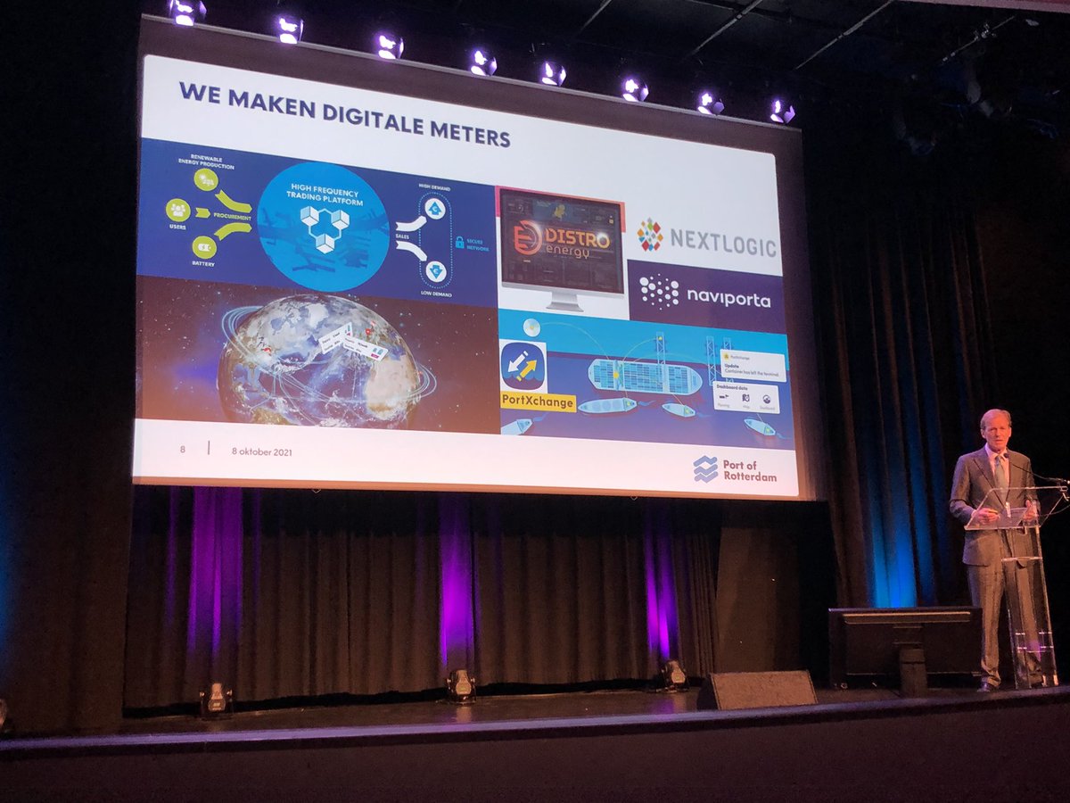 Allard Castelein is tijdens keynote van lustrumcongres <a href="/HavensNL/">NVB Havens</a> duidelijk over belang #digitalisering voor vergroting efficiëntie in de haven van Rotterdam en de Nederlandse binnenhavens. Naast #energietransitie een van de grote speerpunten