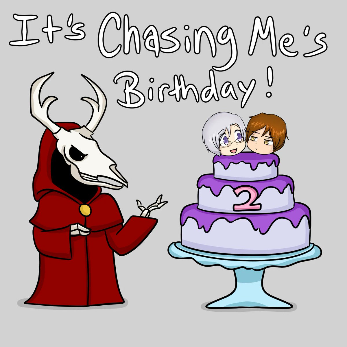 ScratRiker's tweet photo. It's Chasing Me's birthday too! https://t.co/n9fBSr5dWI #chasingme #WEBTOON #WebtoonCanvas #Tapas @webtooncanvas @Tapastry_TCC https://t.co/kn1laIMJXx