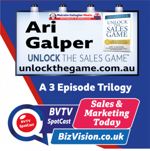BvtvLeadership's tweet photo. The world's No.1 authority on trust-based selling @AriGalper visited @BizVision @BVTVToday to record a trilogy of 3 videos on his Unlock The Sales Game  book &amp; trust-based thinking. Watch at https://t.co/bMukDFj9Vz https://t.co/Ug3ViD1Kal