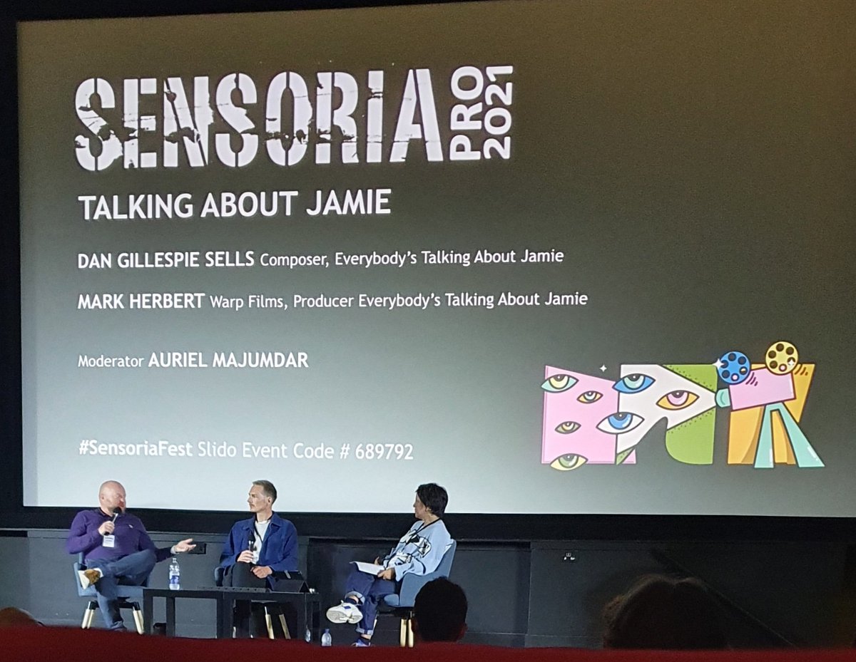 Brilliant Q&A with @MarkSherbert and @DanGSells talking about Everybody's Talking About Jamie @sensoriapro @SensoriaFest