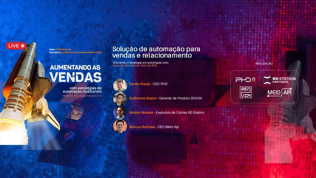 phd_virtual's tweet photo. https://t.co/dcG7lCOJiV - Gravação da live sobre estratégias de automações multicanais - WhatsApp - E-mail - SMS - VOZ - Instagram 🚀🚀🚀 Evento RD Station - Zenvia - MEIO API e PHD Virtual https://t.co/JNWgMLMLgI