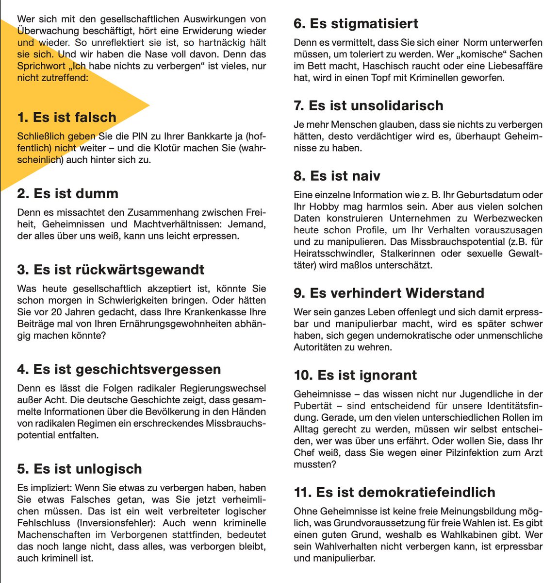 erkannnix's tweet image. Staatliche Überwachung und Datenschutz geht uns alle was an. Wer meint, &quot;Ich habe nichts zu verbergen&quot; - liegt falsch. #Spähsoftware #Pegasus #Staatstrojaner
Quelle: digitalcourage.de/nichts-zu-verb…