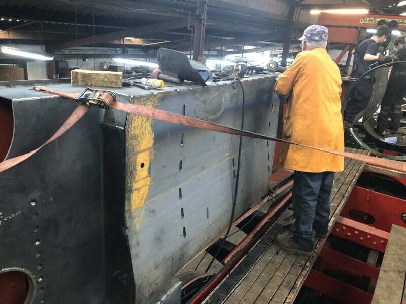 Jeff working on the the left hand tank