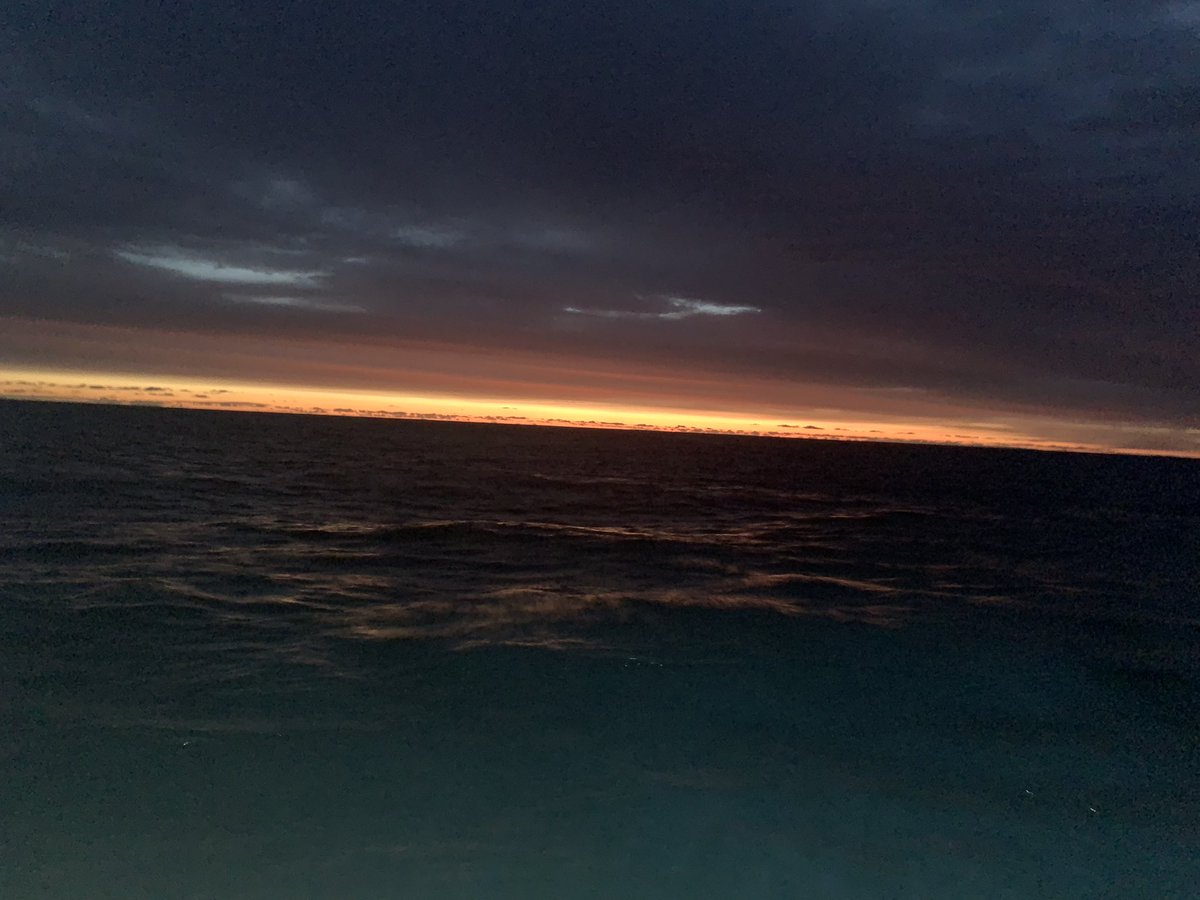 Early morning plankton sampling as the sun comes up in the Malin Sea #CelticVoyager @UlsterUniGES