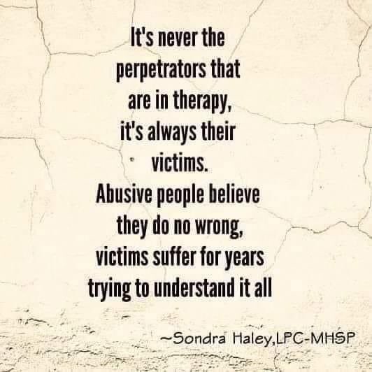 This is something I find infuriating about #familycourt 
#victimblaming #cycleofabuse 
Victims forced into a perpetual cycle of personal and systemic abuse while the perp is enabled to abuse and be absolved of guilt. Victims carry the weight for their whole lives #mentalhealth