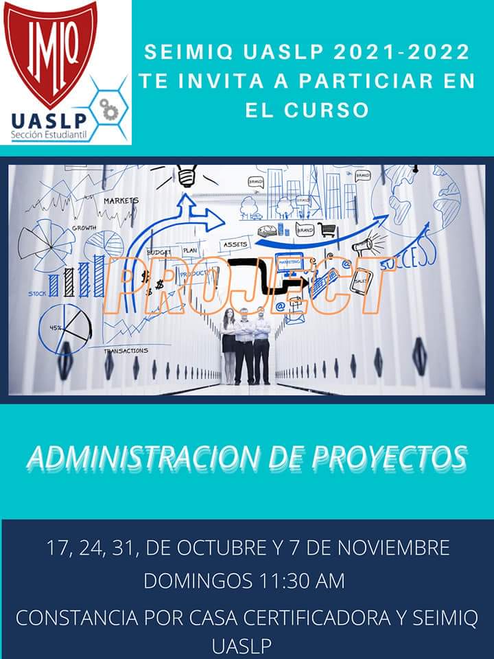 seimiquaslp's tweet photo. 🔵⚠️⚠️⚠️SEIMIQ UASLP 2021-2022 se complace en invitarlos a participar en los cursos "Administración de Proyectos + Estadística Industrial con Aplicación en Minitab" 🔵⚠️⚠️⚠️📊📈📌

🔘 Costo 2x1: 
Estudiantes $450
Egresados y externos $550 https://t.co/3FtRmB7OpC