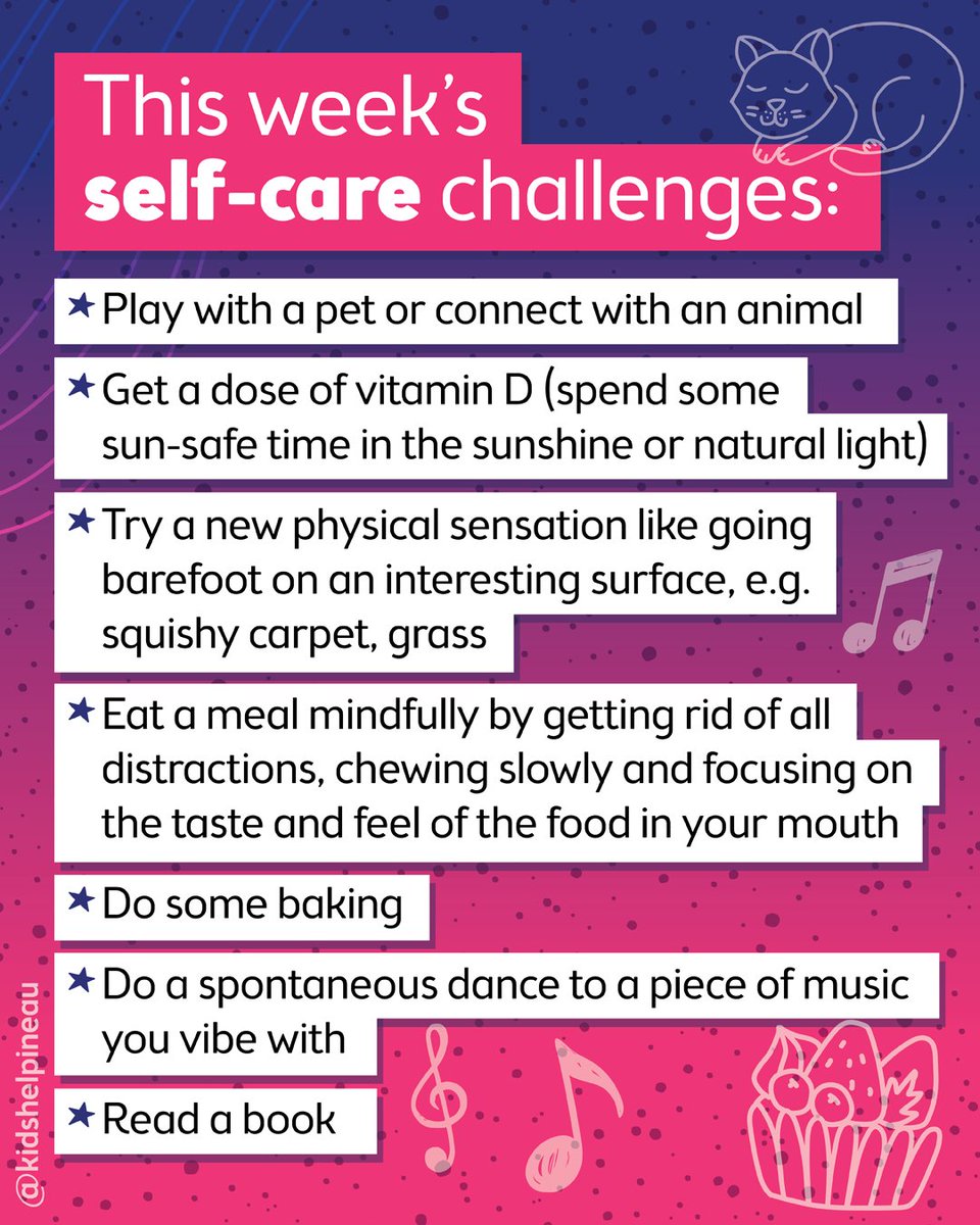 KidsHelplineAU's tweet photo. 2021 has been a year (hello Delta!). Between lockdowns, school and life in general it's easy to forget to take time out... so here's your reminder! This week try to take 10 each day to focus on self-care... #SwitchOfftober #MentalHealthMonth https://t.co/4FlrzQG194