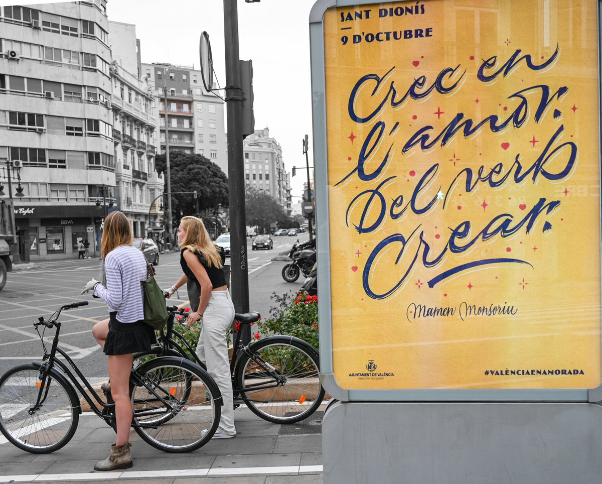 Compte enrere per a celebrar el #9Octubre i #SantDionís🧡

A nosaltres el que de veritat ens enamora és veure com cada dia sou més els qui opteu per mitjans de transport #sostenibles en els vostres desplaçaments 🚴‍♂️😍

#ValènciaEnamorada #ambiciVLC #aVLClateuabicicompta