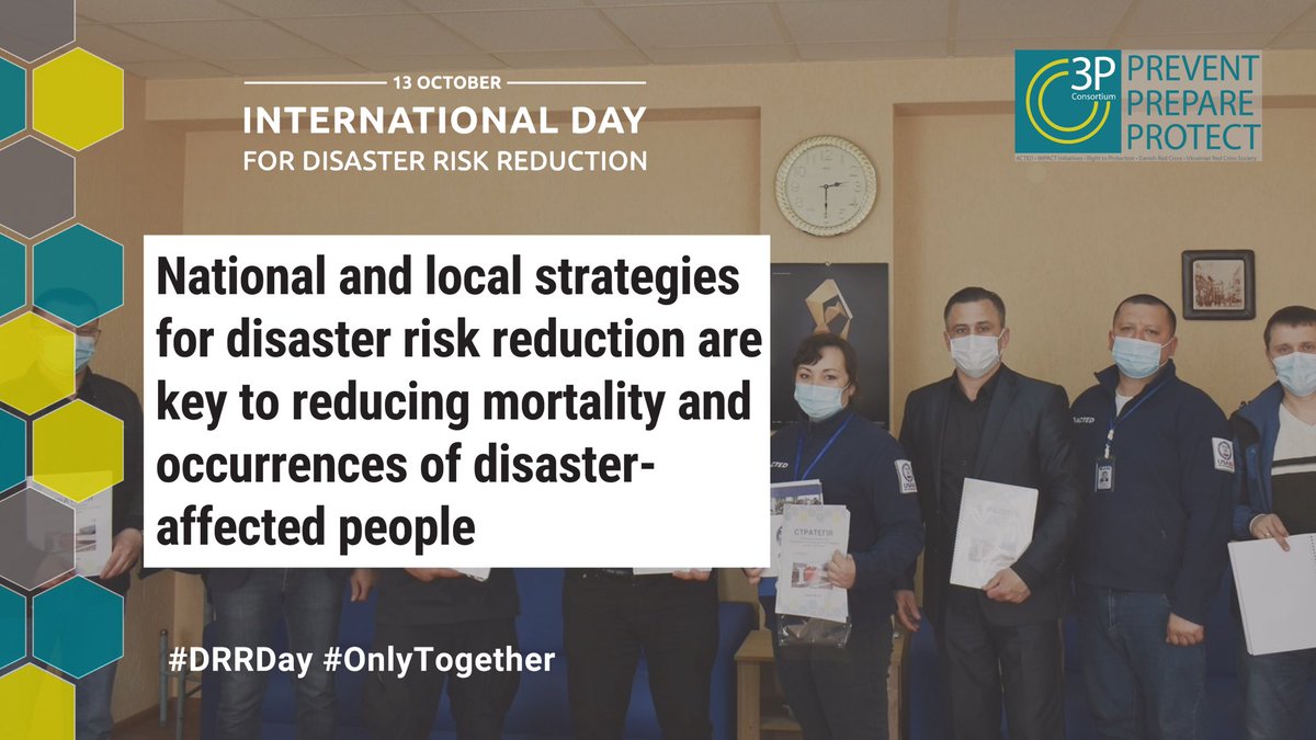 R2Protection's tweet photo. 📄National and local strategies for disaster risk reduction are key to reducing mortality and the number of disaster-affected people. The #3PConsortium has developed disaster risk reduction plans and strategies for 5 raions in eastern Ukraine. #OnlyTogether #DRRdayacted https://t.co/kxuHDVOhda