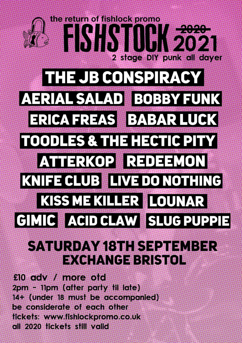 Colin Clark (@colinsprw) on Twitter photo Gig Review: Fishlock Promotions present Fishstock at The <a href="/exchangebristol/">Exchange Bristol</a> 18/9/21 feat <a href="/AerialSalad/">Aerial Salad</a>, <a href="/BabarLuck/">Babar Luck</a>, <a href="/JBConspiracy/">THE JB CONSPIRACY</a>, <a href="/kissme_killer/">Kiss Me, Killer</a>, <a href="/knifeclubpunk/">Knife Club</a>, <a href="/LiveDoNothing/">Live, Do Nothing</a>, @lounarrrr and @ToodlesBand
colinspunkrockworld.blogspot.com/2021/10/gig-re… Gig Review: Fishlock Promotions present Fishstock at The <a href="/exchangebristol/">Exchange Bristol</a> 18/9/21 feat <a href="/AerialSalad/">Aerial Salad</a>, <a href="/BabarLuck/">Babar Luck</a>, <a href="/JBConspiracy/">THE JB CONSPIRACY</a>, <a href="/kissme_killer/">Kiss Me, Killer</a>, <a href="/knifeclubpunk/">Knife Club</a>, <a href="/LiveDoNothing/">Live, Do Nothing</a>, @lounarrrr and @ToodlesBand
colinspunkrockworld.blogspot.com/2021/10/gig-re…